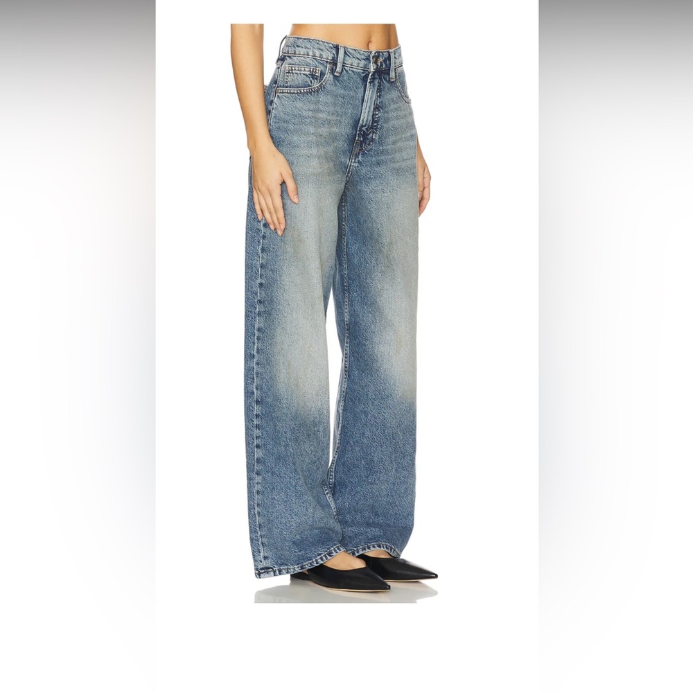 Good American Women's Indigo Wide Leg Jeans